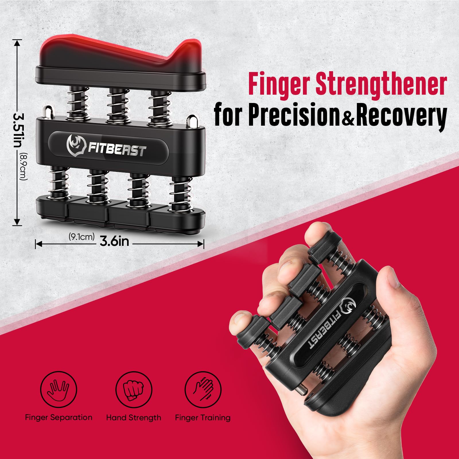 FitBeast Grip Strength Trainer, Hand Gripper Strengthener Kit - 6 Pack with Adjustable Resistance Forearm Strengthener, Forearm Exerciser and Massage Balls for Hand Therapy, Grip Training and Recovery 🍁 All In One Marketplace Canada