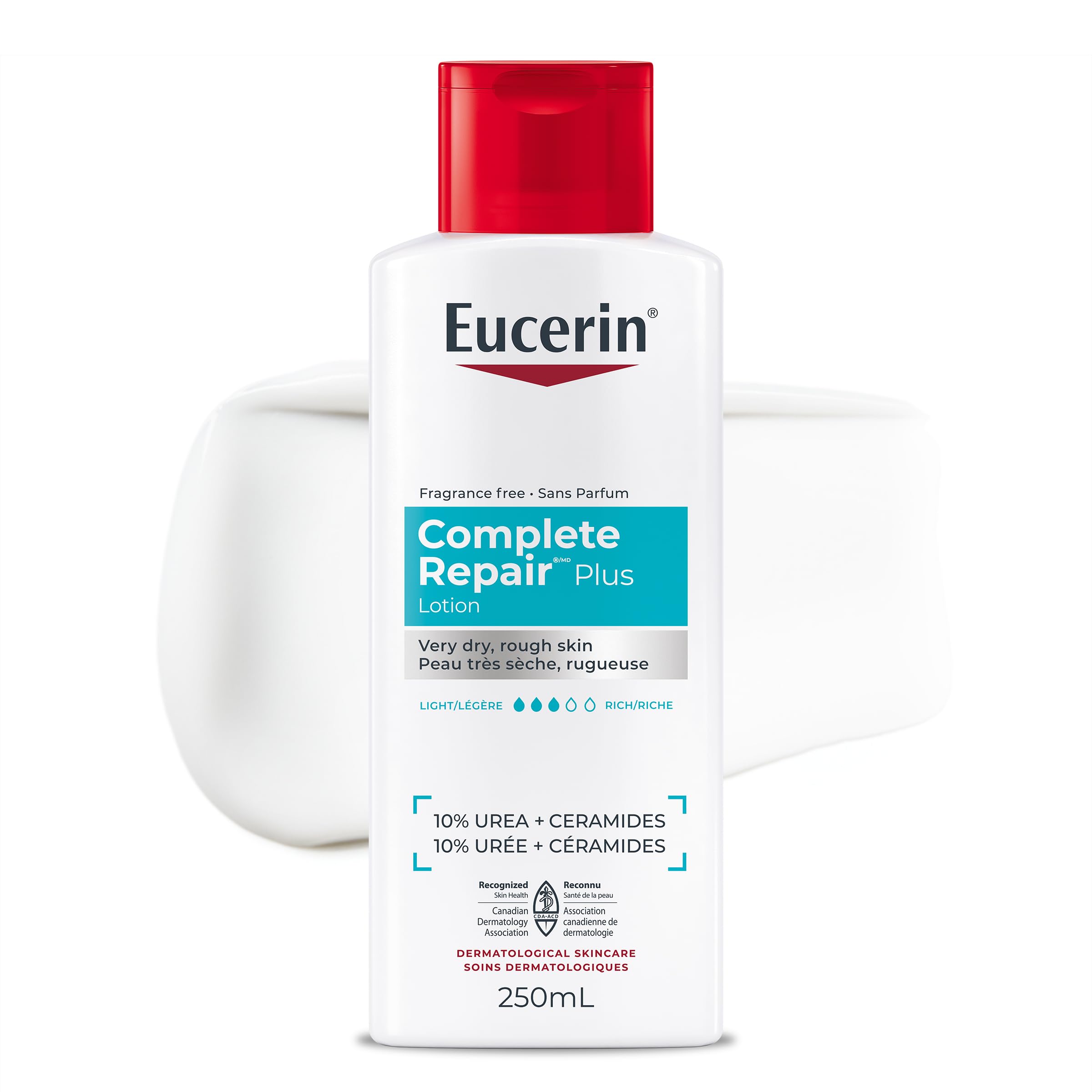 Eucerin Complete Repair Plus Moisturizing Lotion with 10% Urea and Ceramides for Very Dry, Rough Skin, 250 mL 🍁 All In One Marketplace Canada