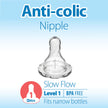 Dr. Brown's Natural Flow Anti-Colic Options+ Narrow Baby Bottle, Blue Nature, 8 oz/250 mL, with Level 1 Slow Flow Nipples, 0m+, 4 count (Pack of 1) 🍁 All In One Marketplace Canada