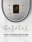 CUCKOO Rice Cooker 6 Cup Uncooked / 12 Cup Cooked, Modern Fuzzy Logic Rice Cooker Small with Delay Timer & Keep Warm Setting, Versatile Food Steamer for Cooking, Non-Stick Inner Pot, Gray (CR-0675FG) 🍁 All In One Marketplace Canada