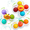 Suction Cup Spinner Toys for Baby, Baby Toys Sensory Toys Learning Toys for Toddlers 1-3, Baby Bath Toys for Babies 12-18 Months, 1 2 3 Year Old Girl Boy Gifts Idea (3 Pcs) 🍁 All In One Marketplace Canada