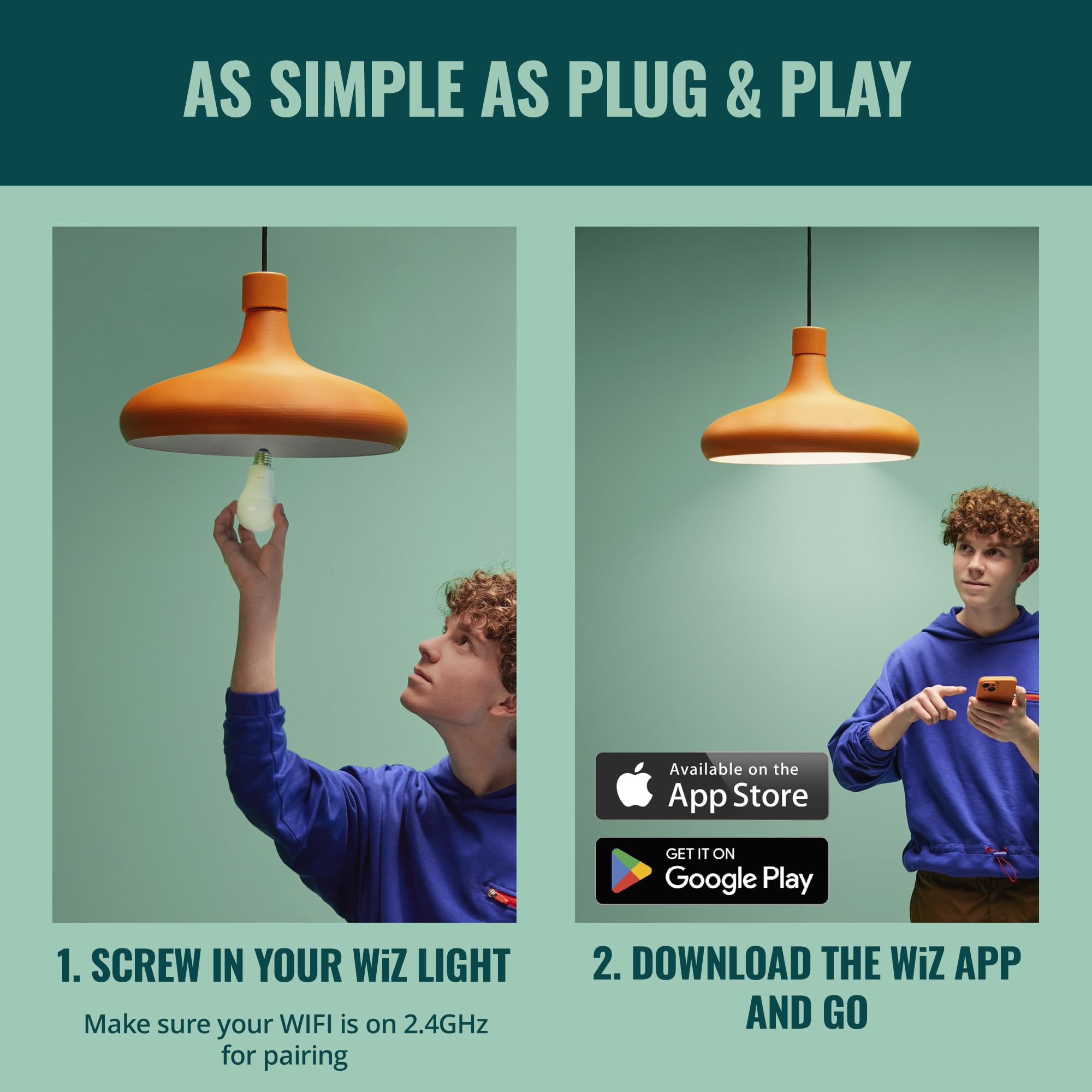 WiZ Connected 60W A19 LED Smart Light Bulbs - Connects to Your Wi-Fi - E26 Smart Bulb - Control with Voice or App + Activate with Motion - Matter Compatible - 3 Pack 🍁 All In One Marketplace Canada