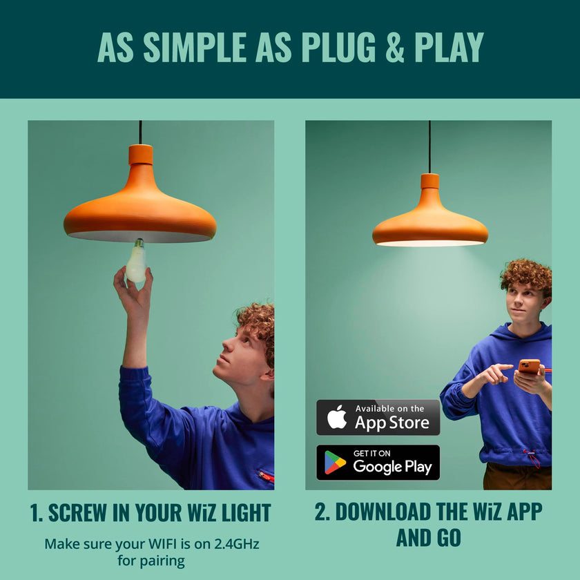 WiZ Connected 60W A19 LED Smart Light Bulbs - Connects to Your Wi-Fi - E26 Smart Bulb - Control with Voice or App + Activate with Motion - Matter Compatible - 3 Pack 🍁 All In One Marketplace Canada