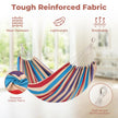 Hammock with Stand, Ohuhu Double Hammock with Space Saving Steel Stand & Pillow 2 Person Hammocks with Portable Carrying Bag for Camping Garden Patio Indoor Use Gift for Birthday, Tropical 🍁 All In One Marketplace Canada