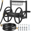 VEVOR Wall Mounted Garden Hose Reel, Holds 125 ft 5/8-inch Hose, Heavy-Duty Water Hose Winder, Space-Saving Design, Outdoor Manual Reel with Brass Fitting and Storage Basket for Yard Lawn 🍁 All In One Marketplace Canada