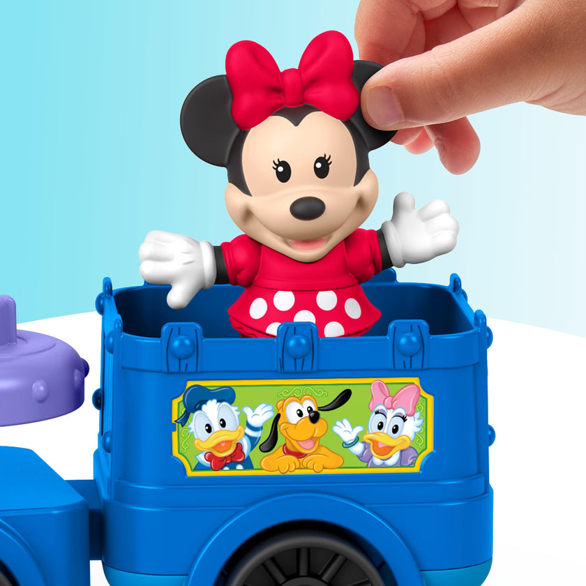 Fisher-Price Little People Toddler Toy Disney Jr Mickey & Minnie Musical Train with 2 Figures for Pretend Play Kids Ages 18+ Months 🍁 All In One Marketplace Canada
