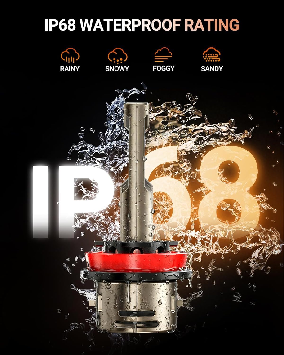 SEALIGHT 2026 Brightest H11 9005 LED Headlight Bulb Combo, 160,000LM 1200% Brighter, 6500K Cool White, 1:1 Halogen Size Wireless HB3 H9 Headlight Bulbs, Plug and Play Halogen Replacement, Pack of 4 🍁 All In One Marketplace Canada