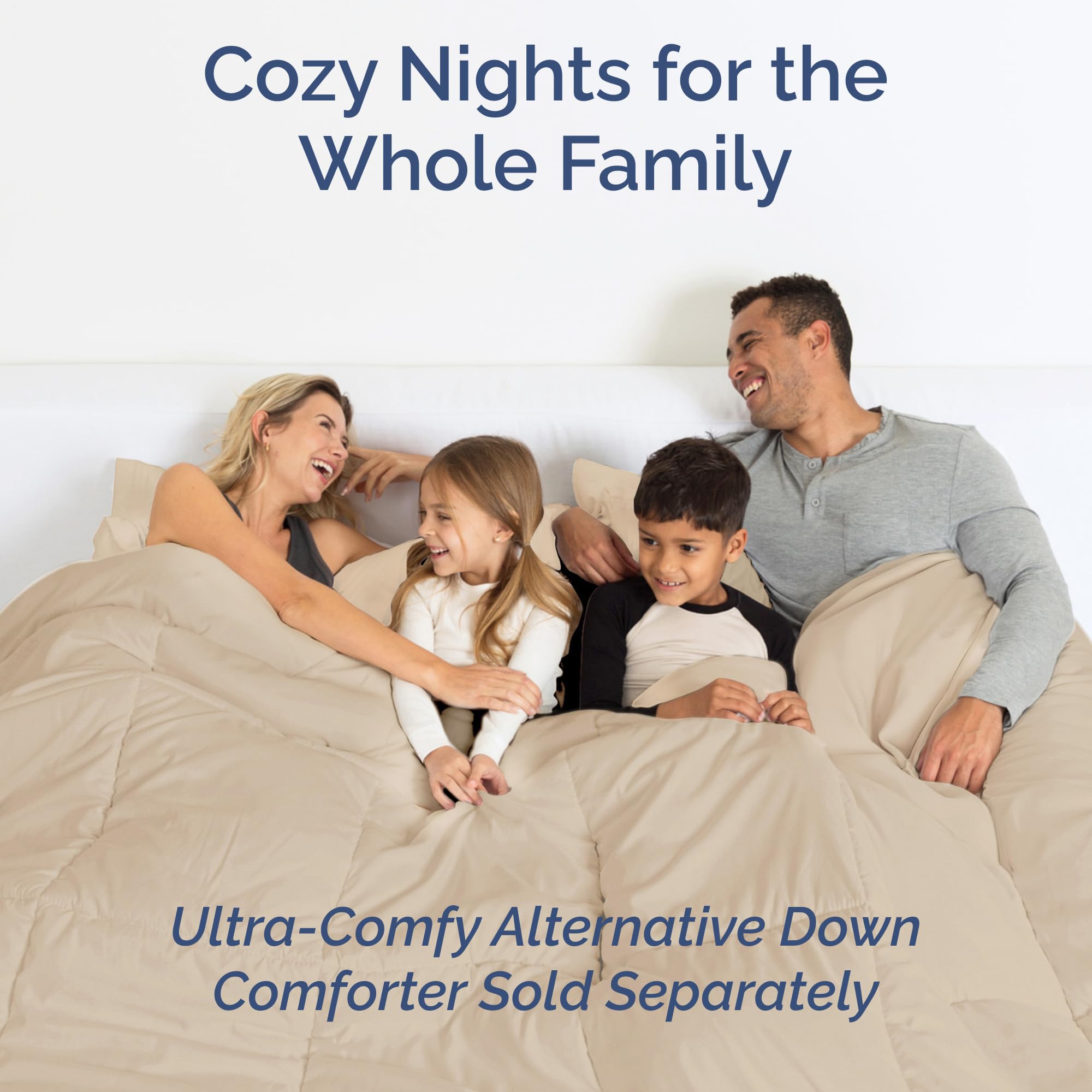 Queen Size 4 Piece Sheet Set - Comfy Breathable & Cooling Sheets - Hotel Luxury Bed Sheets for Women & Men - Deep Pockets, Easy-Fit, Extra Soft & Wrinkle Free Sheets - Cream Oeko-Tex Bed Sheet Set 🍁 All In One Marketplace Canada