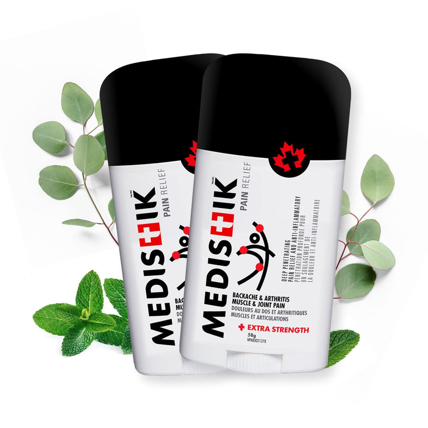 MEDISTIK Extra Strength Pain Relief Stick. Long Lasting Topical Pain Reliever for Backache, Arthritis Muscle & Joint Pain, 58g, Pack of 2 🍁 All In One Marketplace Canada