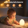 Night Lights for Kids, MediAcous Baby Night Light with 7 Colors Changing & Dimming Function, Rechargeable Kids Night Light with 1 Hour Timer & Touch Control, Up to 100H, Wood Grain 🍁 All In One Marketplace Canada