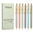 Siwyit Gel Pens 6 Pcs, 0.5mm Quick Dry Black Ink Pens Fine Point Smooth Writing Pens,Retractable Pens for Journaling Note Taking,Stylo Gel Gift for Women (Morandi-6PC) 🍁 All In One Marketplace Canada