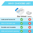 Urinals for Men Glow in the Dark Lid by Tilcare (1 Pack) - 32oz/1000mL Thick Plastic Mens Bedpan Bottle with Screw-on Lid - Spill Proof Urinary Chamber - Male Portable Travel Pee Bottles 🍁 All In One Marketplace Canada