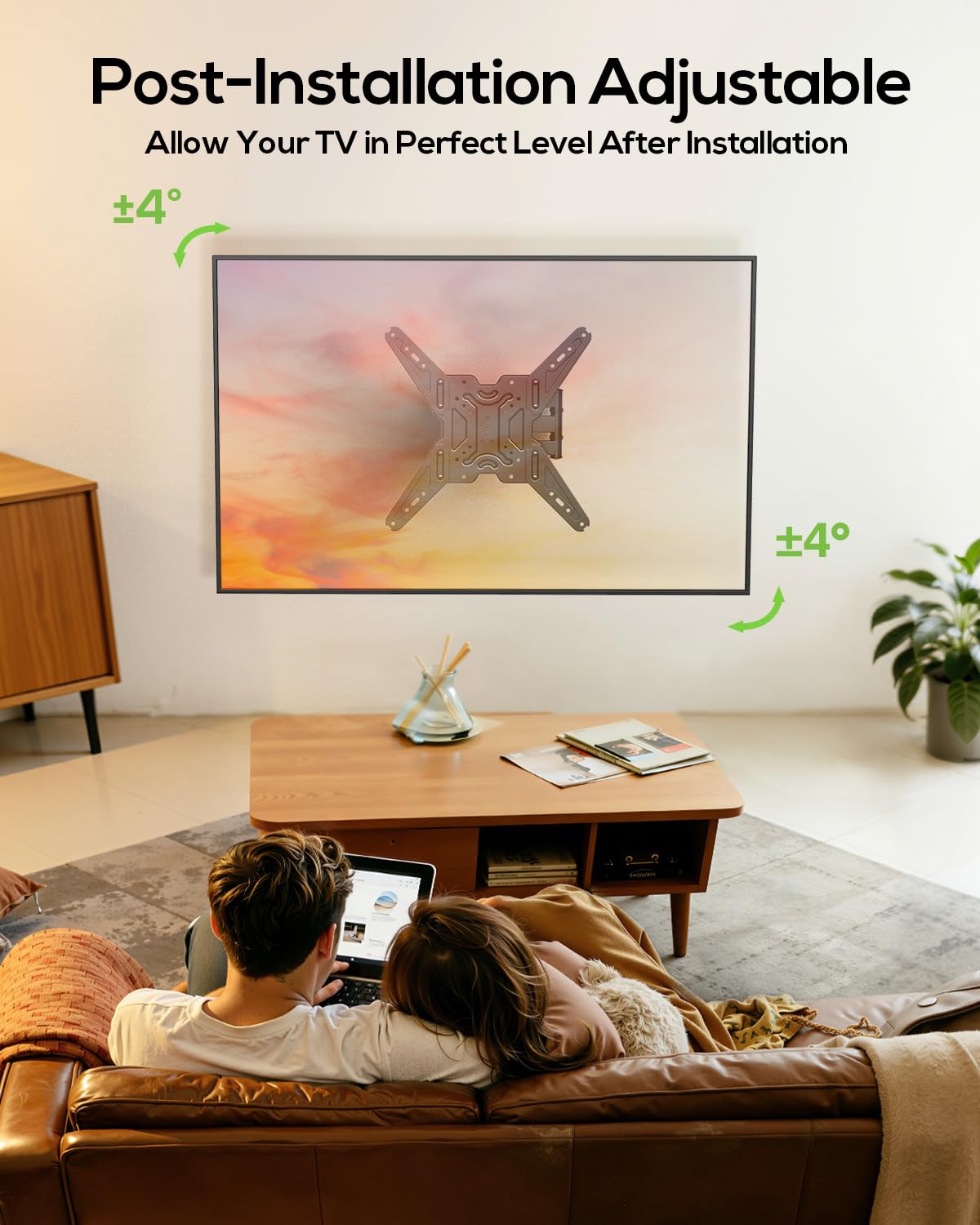 USX MOUNT Full Motion TV Wall Mount for 26-65 Inch TVs up to 77Lbs, Wall Mount TV Bracket, Single Stud Articulating TV Mount, Smooth Swivel Extension, Max VESA 400x400 mm, XMM919 🍁 All In One Marketplace Canada