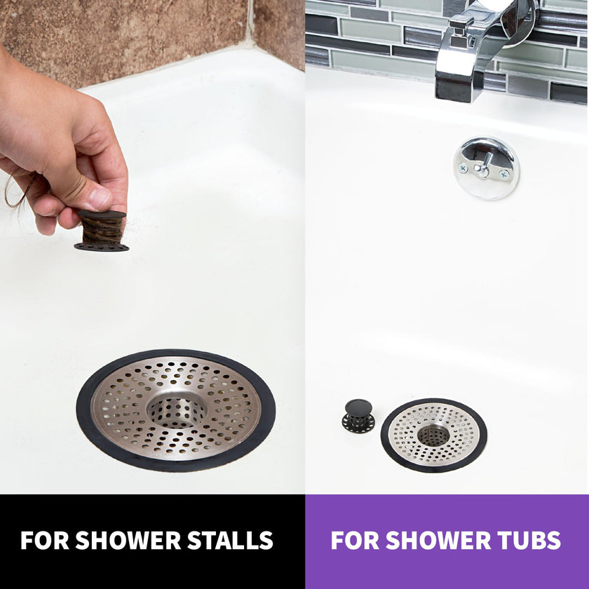 ShowerShroom SHSULT755 Ultra Revolutionary Shower Hair Catcher Drain Protector, Stainless 🍁 All In One Marketplace Canada