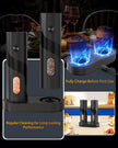 CIRCLE JOY Electric Salt and Pepper Grinder Set with Charging Base, Rechargeable Automatic Pepper Mill Grinder with Adjustable Coarseness, Easy Filling 110ml Large Capacity with Led for Home Kitchen 🍁 All In One Marketplace Canada
