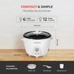 CUCKOO One Touch Rice Cooker 6-Cup (Uncooked) / 12-Cup (Cooked), Small Rice Cooker & Warmer with Steamer Tray, Versatile Grain Cooker, Soup Maker, Auto Keep Warm, White (CR-0601C) 🍁 All In One Marketplace Canada