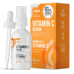 All Natural Advice Vitamin C Serum 60mL | 20% Vitamin C Face Serum Solution with Organic Botanicals, Hyaluronic Acid & Vitamin E | UV-Shielding Glass Bottle, Spray & Dropper | Canadian Skin Care 🍁 All In One Marketplace Canada