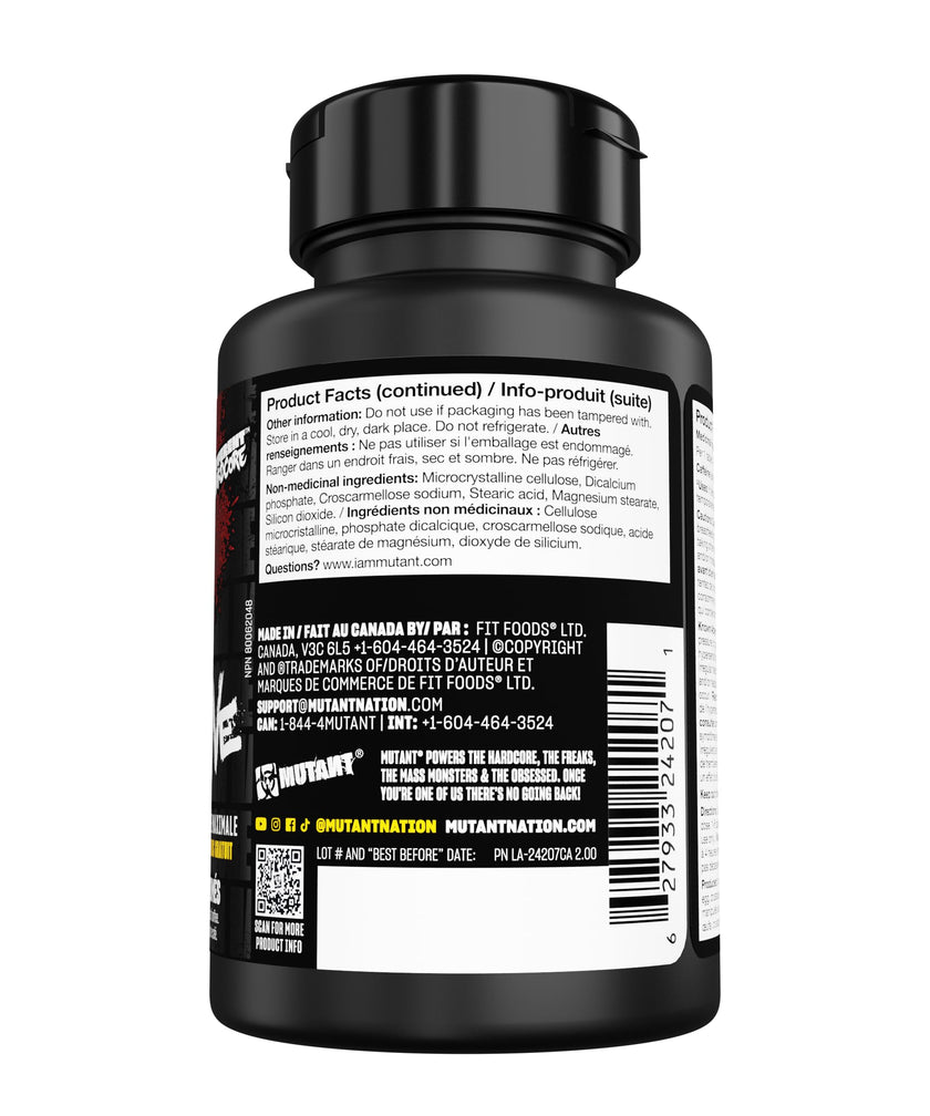 Mutant Caffeine - Maximum strength - 200mg caffeine equivalent - 240 tablets 🍁 All In One Marketplace Canada