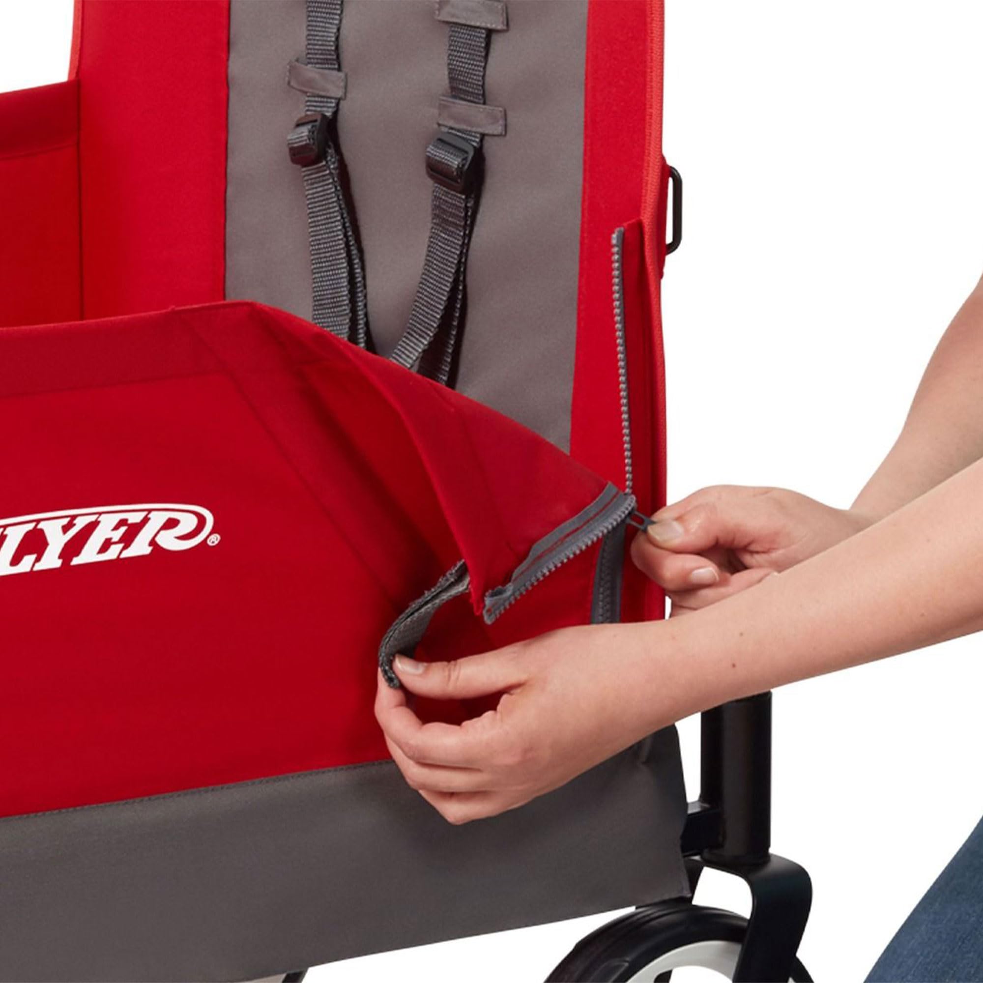 Radio Flyer Wagon for Kids, Baby Stroller, Outside Toys for Toddlers 1-3, Rolling Cart, Beach Cart with Wheels, Convertible Stroller Wagon for Kids Ages 1+ Years, Red 🍁 All In One Marketplace Canada