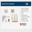 Weiser Elements Satin Nickel Square Deadbolt Lock, ANSI/BHMA Grade 3 Certified Front Door Lock, Kick Proof, Bump Proof & Anti-theft Exterior Door Lock with Key, Traditional Door Locks for Entry Door 🍁 All In One Marketplace Canada