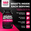Nutratology® Organic Beetroot Capsules | 1400mg per Daily Serving | 180 Capsules | Canadian Made | Source of Antioxidants | Organic Beet Root Powder 🍁 All In One Marketplace Canada