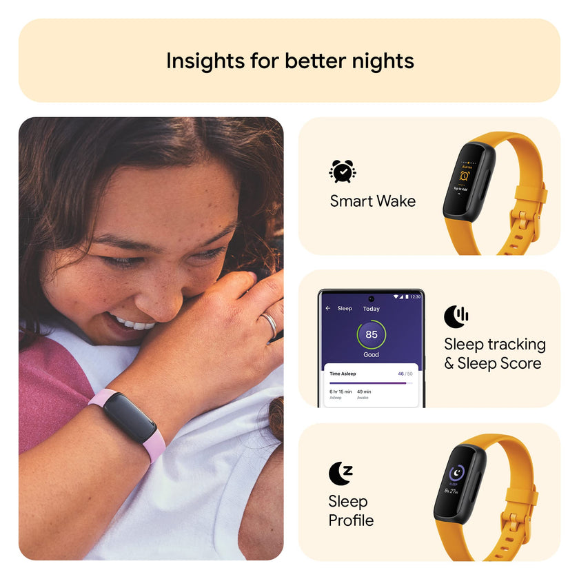 Google Fitbit Inspire 3 - Health and Fitness Tracker - Morning Glow / Black 🍁 All In One Marketplace Canada