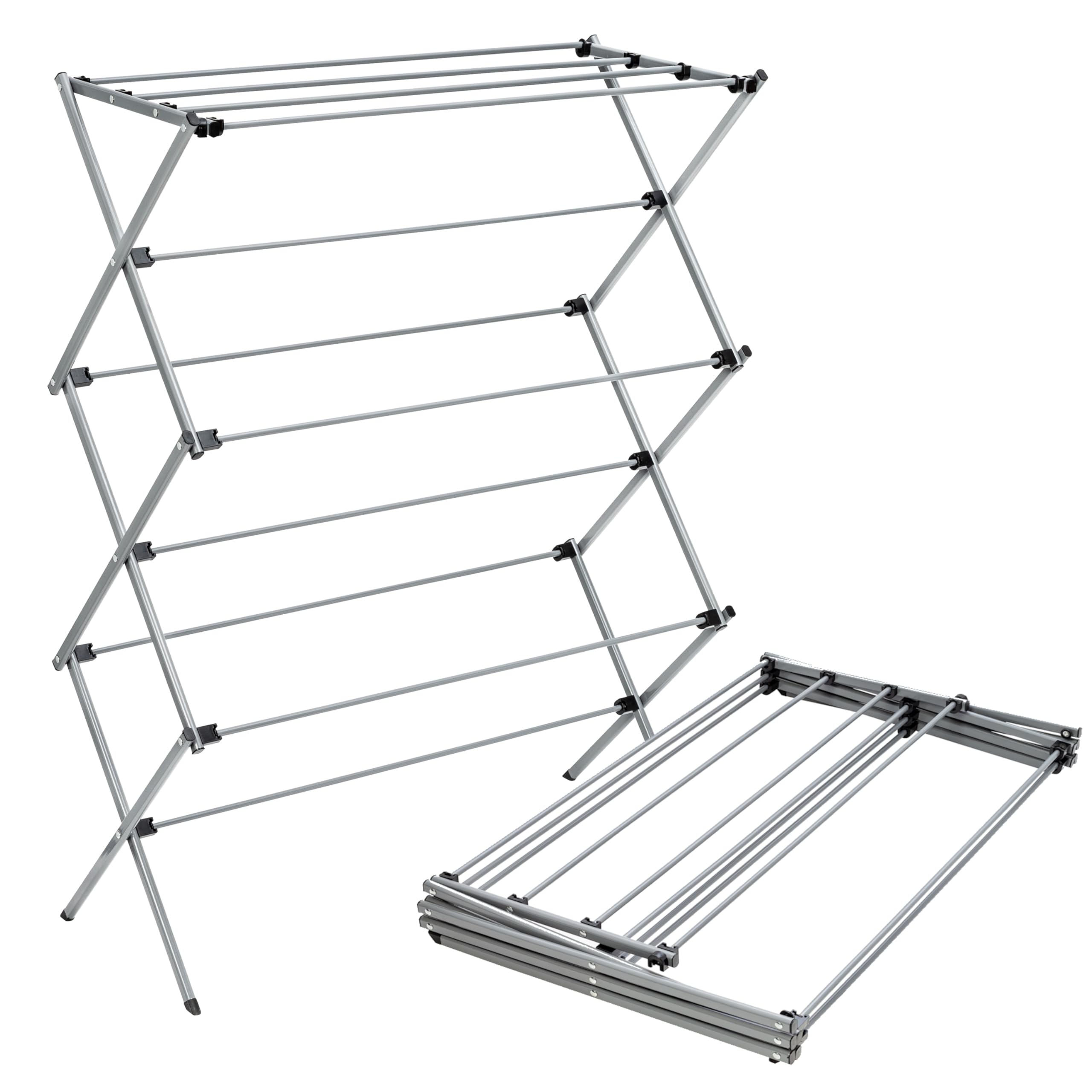 Honey-Can-Do Oversize Collapsible Clothes Drying Rack DRY-09066 Silver, 50 lbs 🍁 All In One Marketplace Canada