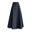 Women's Skirt Drooping Slimming High Waist A- Line Circle Midi flared Skirt