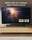ULTIMEA 5.1ch Soundbar with Dolby Atmos, Sound Bar with Subwoofer for Smart TV, Home Theater Surround Sound System for TV, 300W, Adjustable Bass Boost, App, Bluetooth 5.4, Poseidon M60 (2025 Model) 🍁 All In One Marketplace Canada