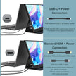 InnoView Portable Monitor, 15.6 Inch FHD 1080P USB C HDMI Second External Monitor for Laptop, Desktop, MacBook, Phones, Tablet, PS5/4, Xbox, Switch, Built-in Speaker with Smart Cover 🍁 All In One Marketplace Canada