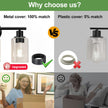 3-Light Bathroom Light Fixtures, Black Bathroom Wall Lights, Modern Bathroom Vanity Light with Clear Glass Shade, Bathroom Wall Lamp for Mirror Kitchen Bedroom Living Room 🍁 All In One Marketplace Canada