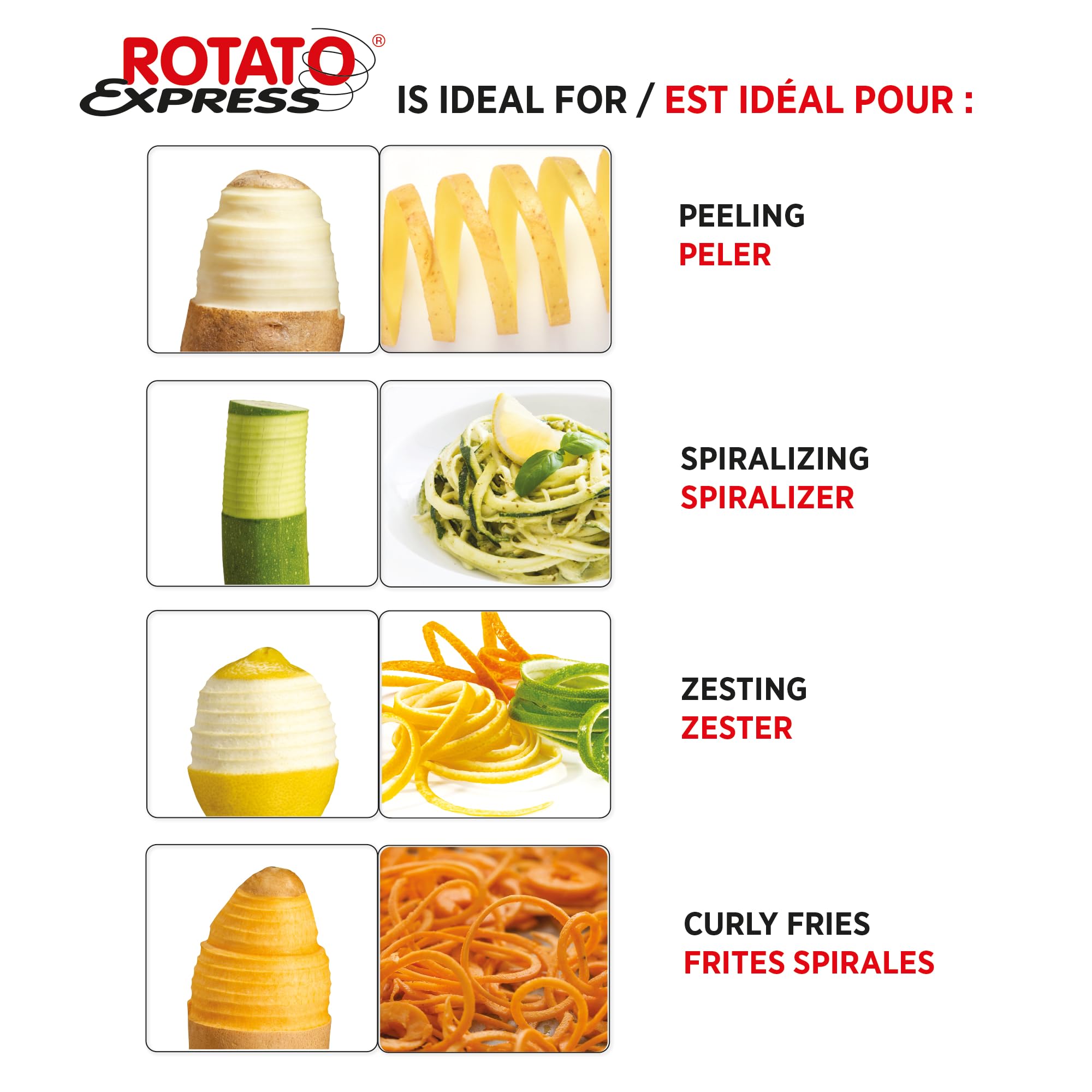 Starfrit Rotato Express Automatic Electric Potato & Vegetable Peeler, Black 🍁 All In One Marketplace Canada