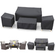 STARTWO Outdoor Waterproof Patio Furniture Covers 4-Piece Set for Chairs 32in, Loveseat 56in, Coffee Table 45in, Heavy Duty 600D, Black 🍁 All In One Marketplace Canada