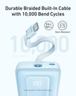 Anker Zolo Power Bank (2025 Upgraded Version), 20,000mAh 30W High-Speed Portable Charger with Built-in USB-C Cable, Battery Pack for iPhone 17/16 / 15 Series, Galaxy, and More (20000, Amp Hours) 🍁 All In One Marketplace Canada
