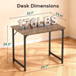 BestOffice Computer Desk,Home Office Desk Writing Study Table Modern Simple Style PC Desk with Metal Frame for Home Office 🍁 All In One Marketplace Canada