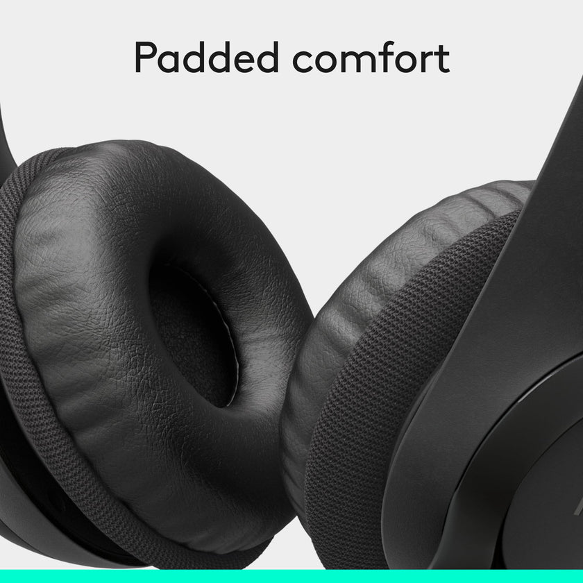 Logitech H390 Wired Headset for PC/Laptop, Stereo Headphones with Noise Cancelling Microphone, USB-A, in-Line Controls, Works with Chromebook - Black, 1 Pack 🍁 All In One Marketplace Canada