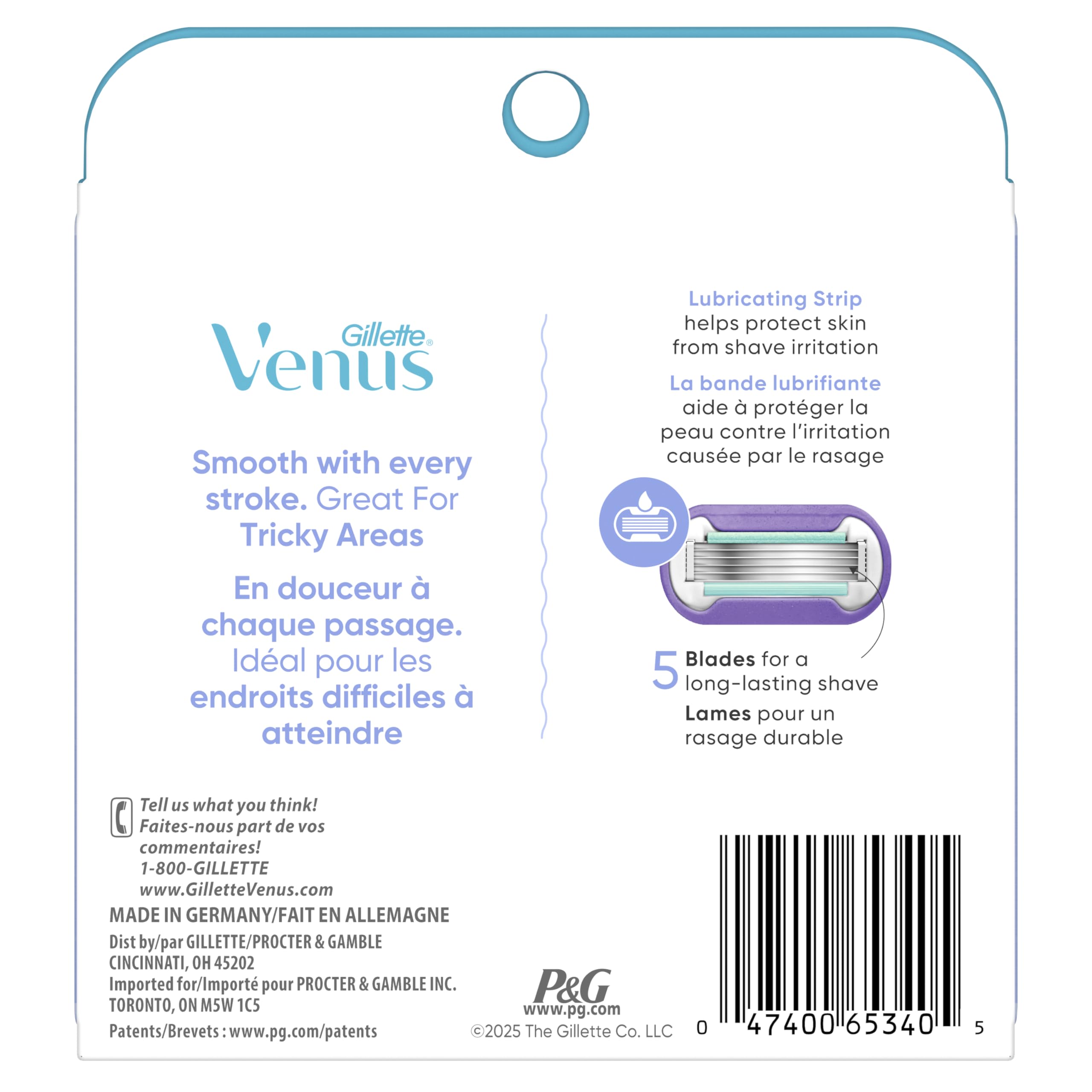 Gillette Venus Extra Smooth Contour Women’s Razor Blades, 5-Bladed Razor Refills, 1 Pack (Count of 6) 🍁 All In One Marketplace Canada