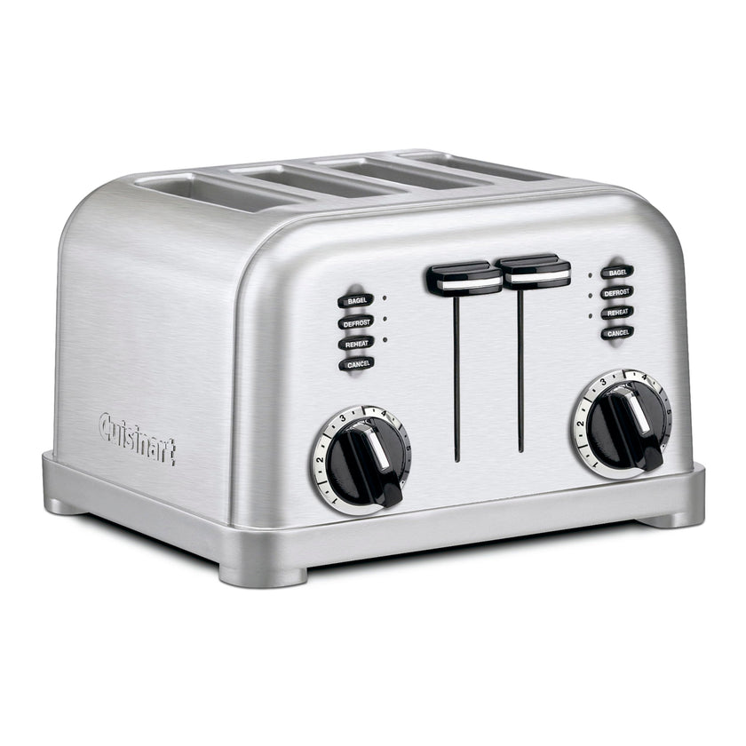 Cuisinart 4-Slice Toaster, 6-browning Levels, Brushed Silver (CPT-180C) 🍁 All In One Marketplace Canada
