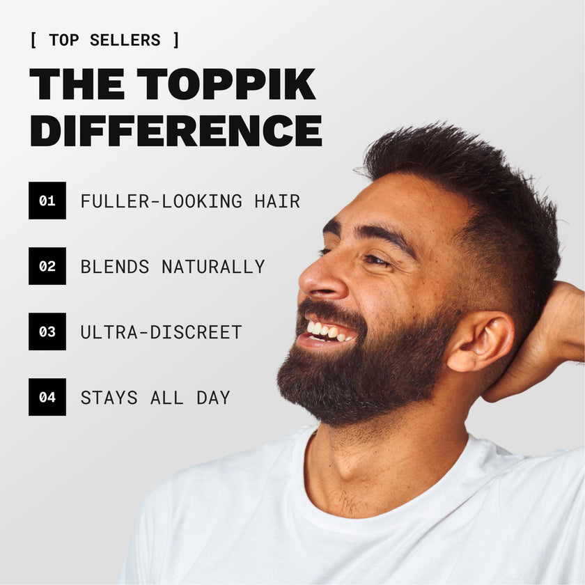 TOPPIK Hair Building Fibers, 27.5 g, Fill In Fine or Thinning Hair, Instantly Thicker Looking, Multiple Shades for Men & Women 🍁 All In One Marketplace Canada
