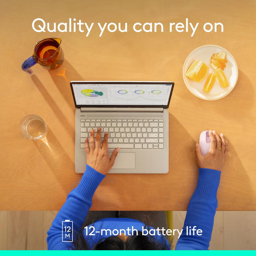 Logitech M196 Bluetooth Wireless Mouse, Compact and Portable Mouse for Laptops, Tablets and More, 12-Month Battery, Smooth Tracking, Compatible with PC and Mac, Windows and macOS - Rose 🍁 All In One Marketplace Canada