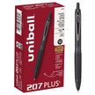 Uniball 207 Plus+ Retractable Gel Pens, Micro Point (0.5mm), Black, 12 Pack 🍁 All In One Marketplace Canada