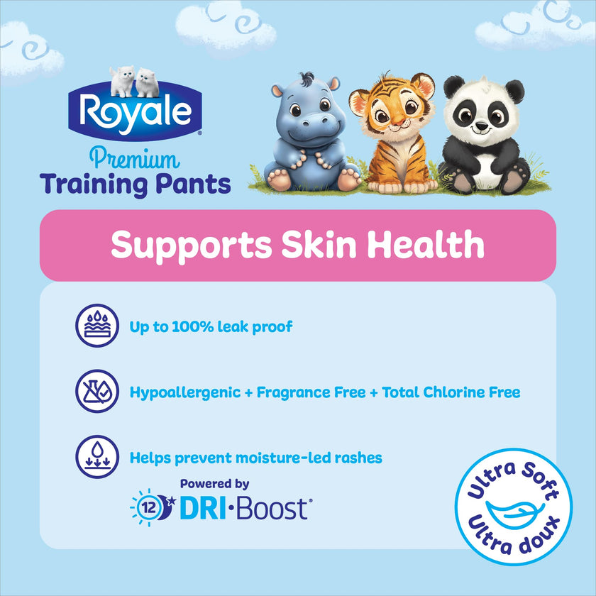Royale Premium Training Pants, Size Large, 3T-4T (32 to 40 lbs), 99 Count, Disposable Training Pants (Packaging may vary) 🍁 All In One Marketplace Canada