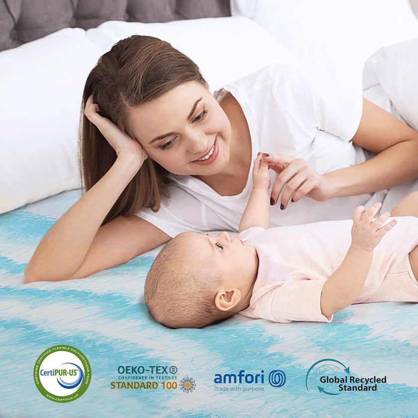 SakuraHome 2 Inch Memory Foam Mattress Topper, Soft Gel Infused Mattress Pad, Bed Topper, CertiPUR-US Certified, Queen Size 🍁 All In One Marketplace Canada