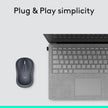 Logitech M185 Wireless Mouse, 2.4GHz with USB Mini Receiver, 12-Month Battery Life, 1000 DPI Optical Tracking, Ambidextrous, Compatible with PC, Mac, Laptop - Swift Grey 🍁 All In One Marketplace Canada