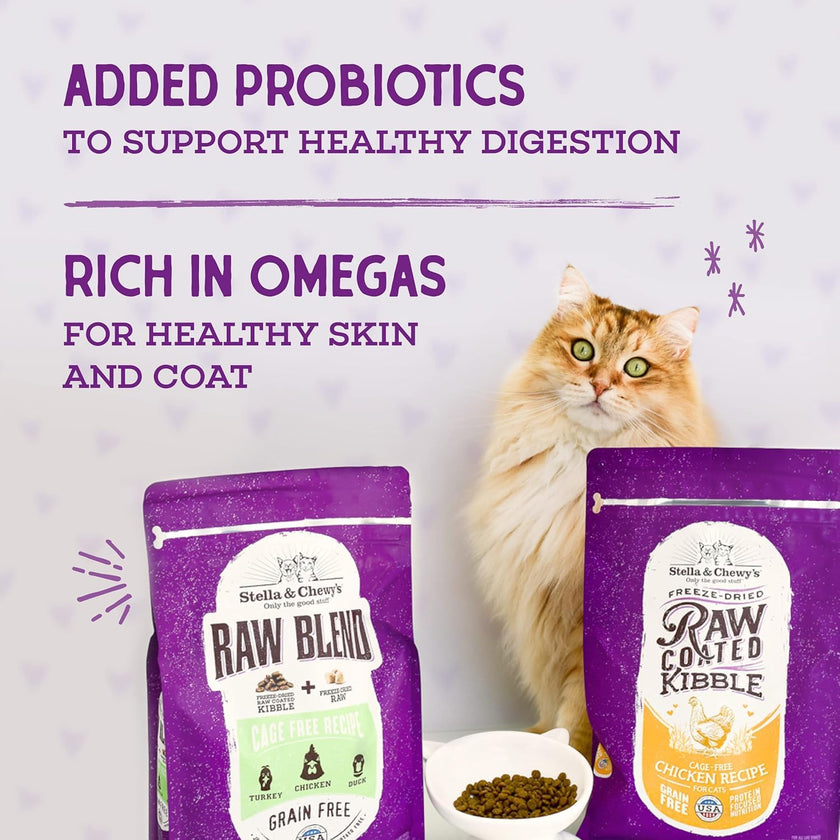 Stella & Chewy’s Raw Coated Premium Kibble Cat Food – Grain Free, Protein Rich Meals – Cage-Free Chicken Recipe – 1.13 kilograms 🍁 All In One Marketplace Canada