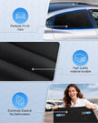 PEMOTech Car Window Shades(2 Pack)-Side Window Sun Shades, UV Protection Breathable Spandex Baby Window Covers for Camping, Universal Fit Most of Cars, Protect Privacy for Family (39.8