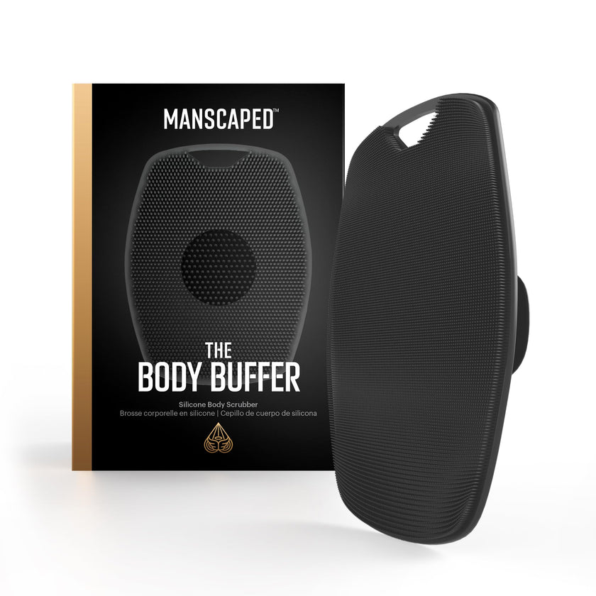 MANSCAPED® The Body Buffer Premium Silicone Scrubber for Nourishing, Cleaning & Exfoliating Your Skin - Lather Boosting Bristles with Ergonomic No-Slip Handle, Long-Lasting & Easy to Clean (1-Pack) 🍁 All In One Marketplace Canada