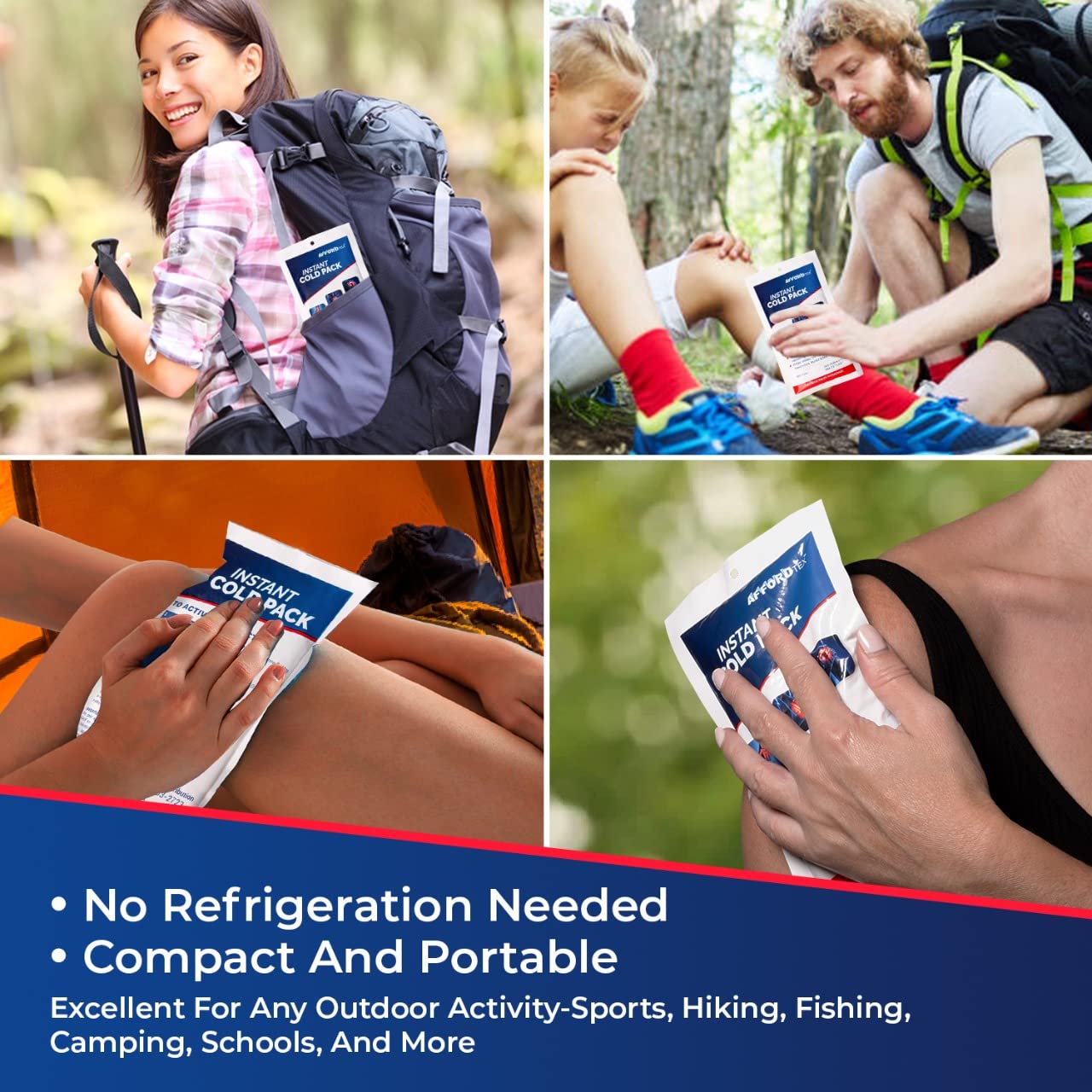 36 Instant cooler Ice pack- Ice packs Large (7.5 x 4.5 Inches) - Ready to use – Ideal for Injuries, Inflammation, Sprains, Strains,Pain relief 🍁 All In One Marketplace Canada