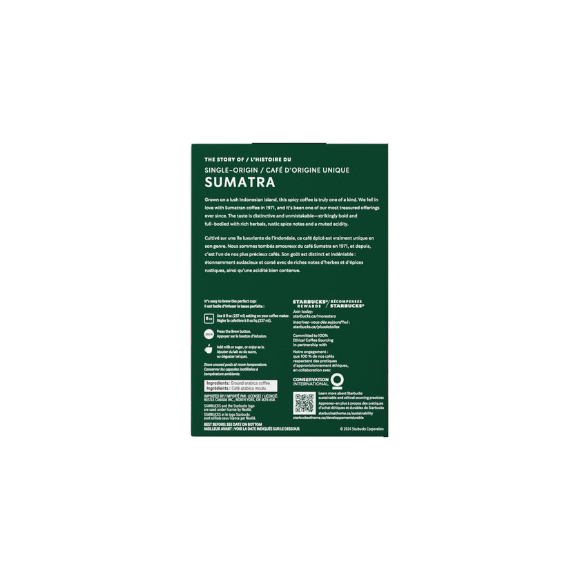 STARBUCKS Single Origin Sumatra Coffee, Keurig Pods, K-cups, 276 g 🍁 All In One Marketplace Canada