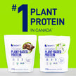 LEANFIT ORGANIC PLANT-BASED PROTEIN, Natural Chocolate - Vegan, Soy Free, Gluten Free, Dairy Free, Sugar Free - 21g Protein, 40 Servings, 1.5kg Bag 🍁 All In One Marketplace Canada